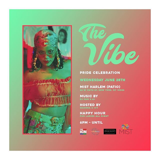 Come and network with the ladies from @carefreeblackgirl_inc this Wednesday 🥂🍸🍹 Music by @dj9am #MISTHarlem #TheVibe #Music #DJ #GoodTime #Network #Live #Food #Cocktails #Drinks #Food #Vibe #Podcast